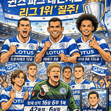 퀸즈 파크 레인저스, 리그우승을 향해 질주중